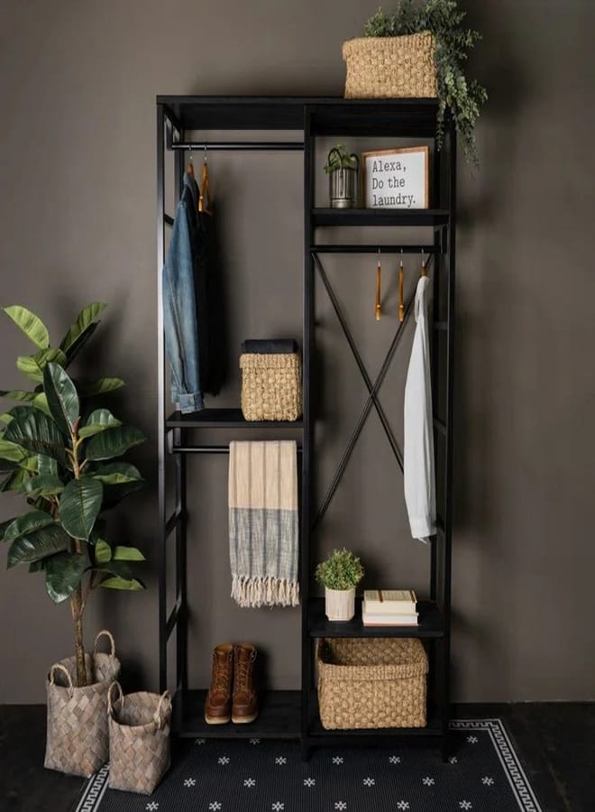 Home Gallery Amazing Open Closet Organizer Brown  - Image 2