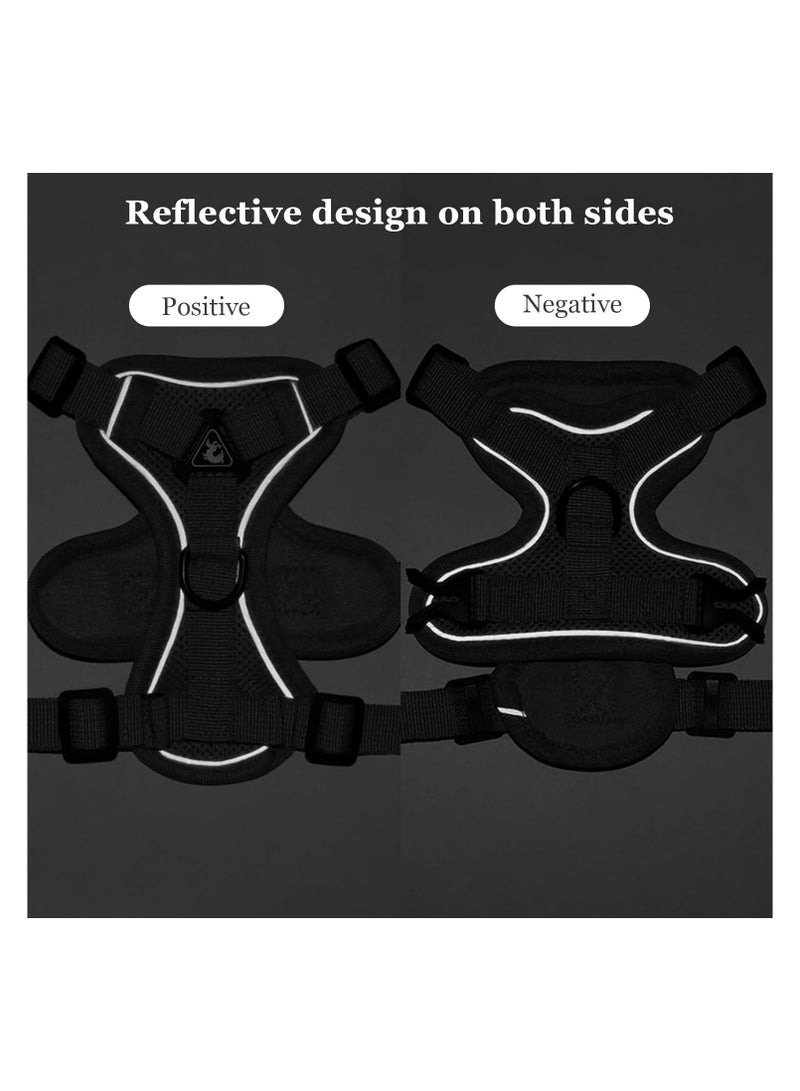 Generic Summer cat Chest Harness and Leash, Anti-Escape Adjustable Soft mesh cat Leash and Chest Harness Set for All Types of Cats cat Vests (Grey, 6.6-9.9lb)  - Image 4