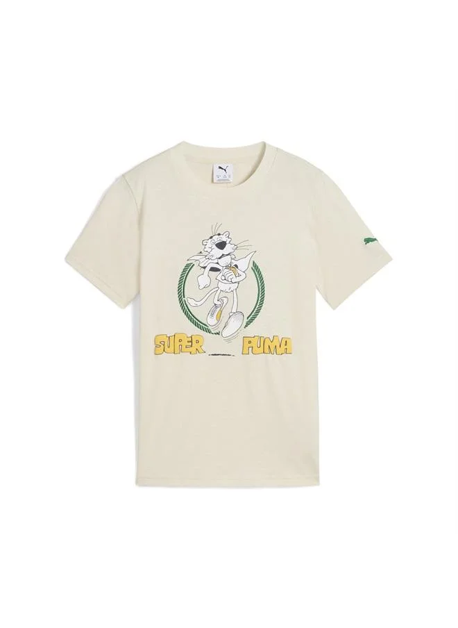 Puma Alpine Snow SUPER Graphic Tee I Youth for Men | Best Price UAE