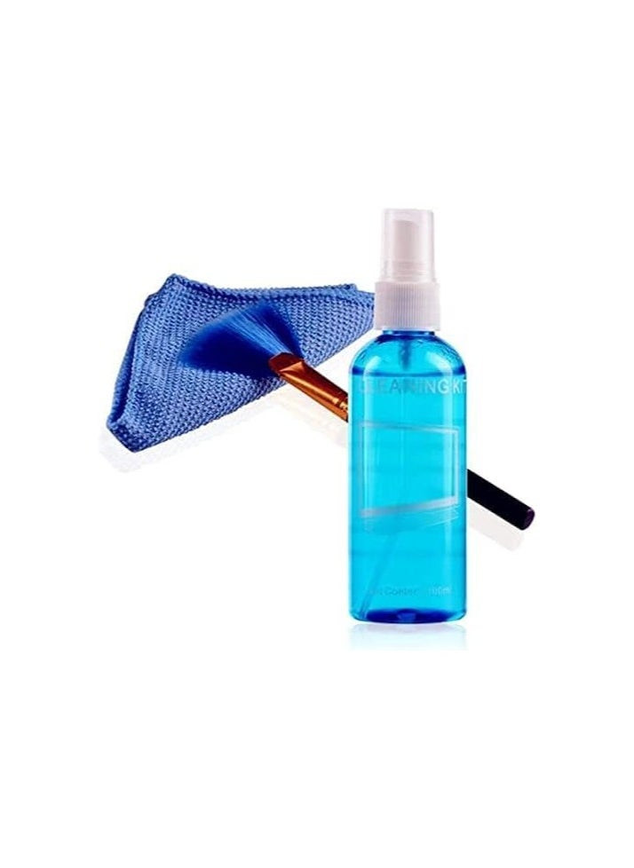 Zero Screen Cleaner with Small Brush and Small Towel 100 ml - Multi Color  - Image 1