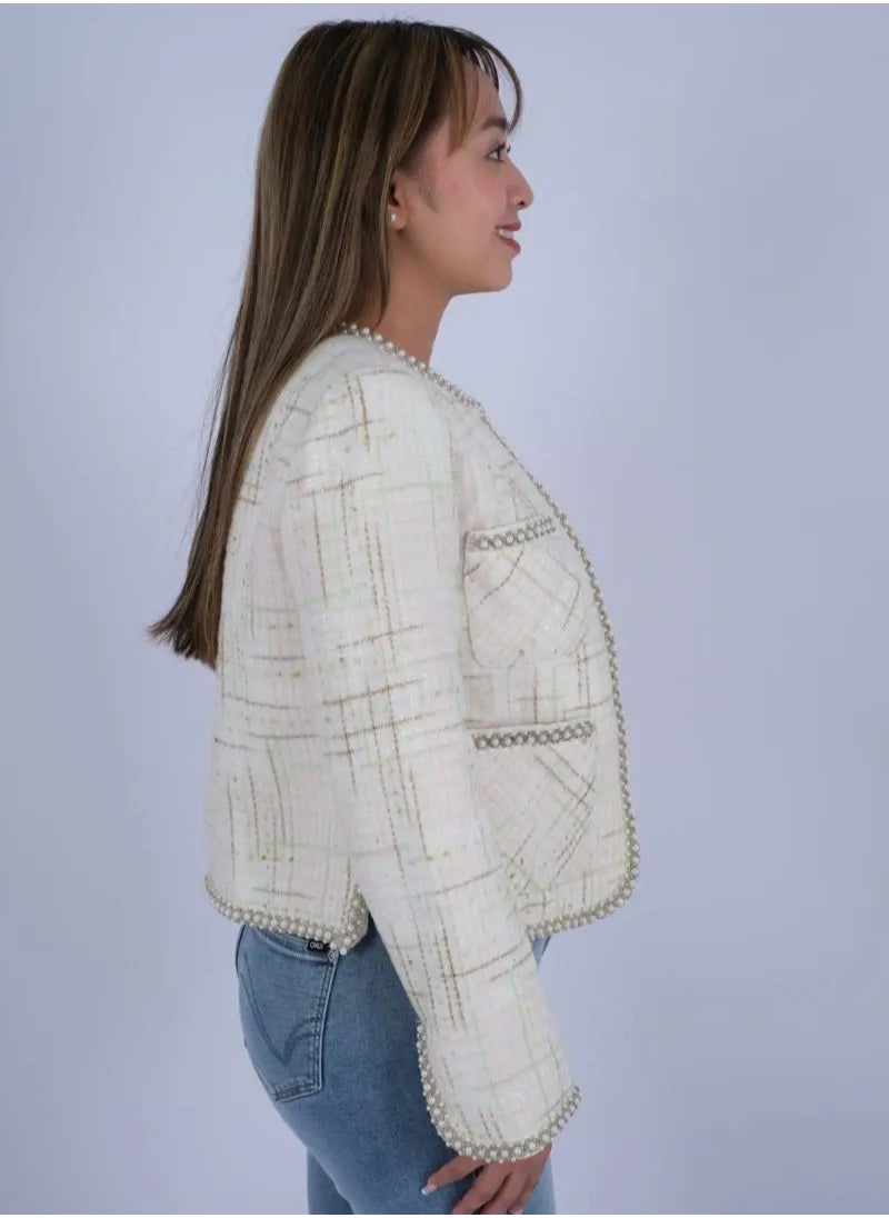 ONLY - Women’s Four Pockets Outwear No Padding Long Sleeves in Layia Check - Image 1
