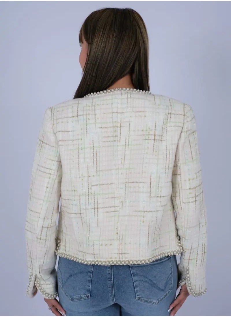 ONLY - Women’s Four Pockets Outwear No Padding Long Sleeves in Layia Check - Image 1