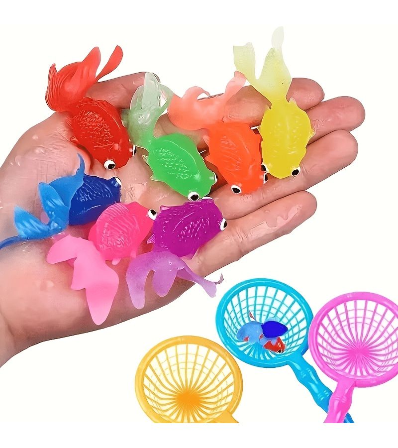 14pcs Floating Plastic Fish Toys for Water Games Party Favors Supplies - Image 5