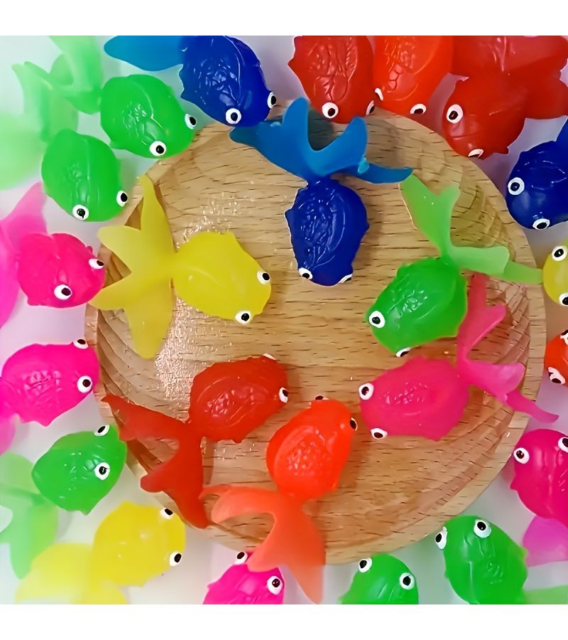 14pcs Floating Plastic Fish Toys for Water Games Party Favors Supplies - Image 1