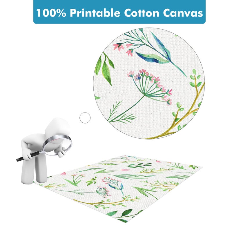 KOALA PAPER Koala 100% Printable Cotton Canvas Fabric Sheets for Inkjet Printer 8.5X11â€ Matte Thick 17mil 10 Sheets - Image 3