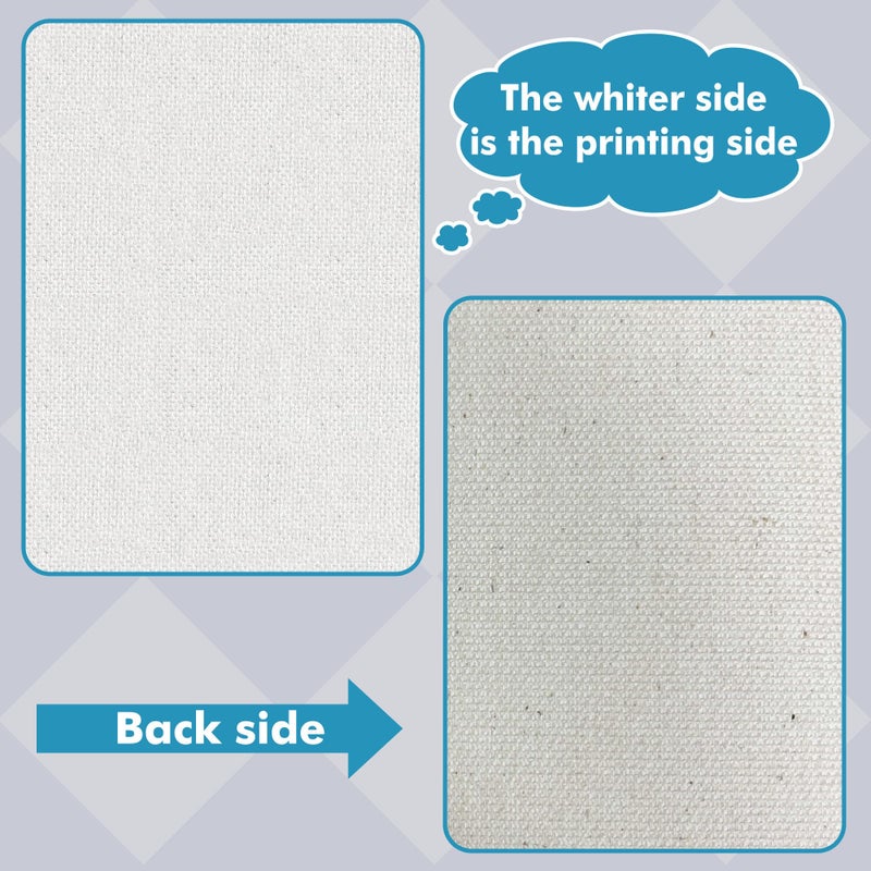 KOALA PAPER Koala 100% Printable Cotton Canvas Fabric Sheets for Inkjet Printer 8.5X11â€ Matte Thick 17mil 10 Sheets - Image 5