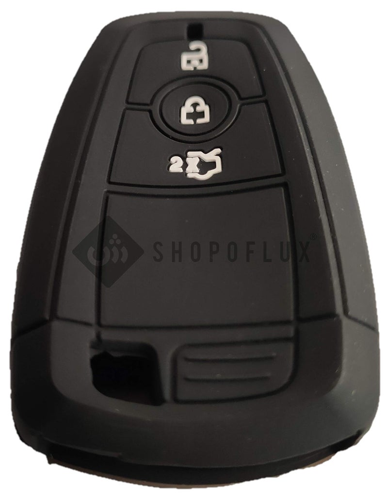 Shopoflux® Silicone Smart Key Cover Compatible with Endeavour | Figo | Aspire | Freestyle Titanium (Pack 2 Black Silicon) - Image 5
