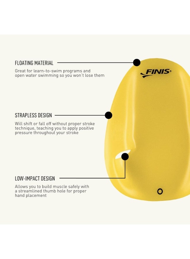 FINIS Agility Floating Swim Paddles - Strapless Design for Stroke Technique - Instant Feedback - Extra Small - Image 4