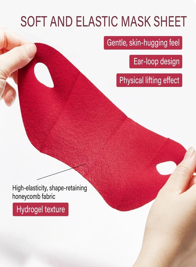 BKPPLZP 5 Pcs V Line Lifting Masks,Firming Double Chin Strap Neck Lift Tape,Moisturizing Neck Mask for Tightening and Firming,Chin Lifting Mask,Jawline Shaper Mask for Face Tightening and Lifting - Image 3