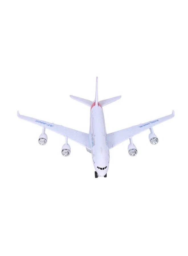Diecast Metal Airplane Model Toy for Kids, Pull-Back Aircraft Model Plane with Light Effect, Realistic Airplane Model for Boys and Girls, Durable Metal Body Mini Plane Toy Gift for Children, Educational Collectible Plane Toy - Image 3