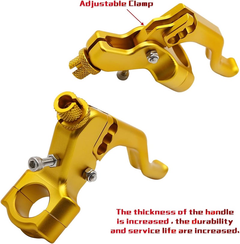 PROCNC Universal Performance Stunt Clutch Lever Fits YZF R25 R3 MT-25 MT-03,FZ-09 R6 GSX-R600/750 GSXR1000 GROM CBR250R CBR300R (gold) - Image 5