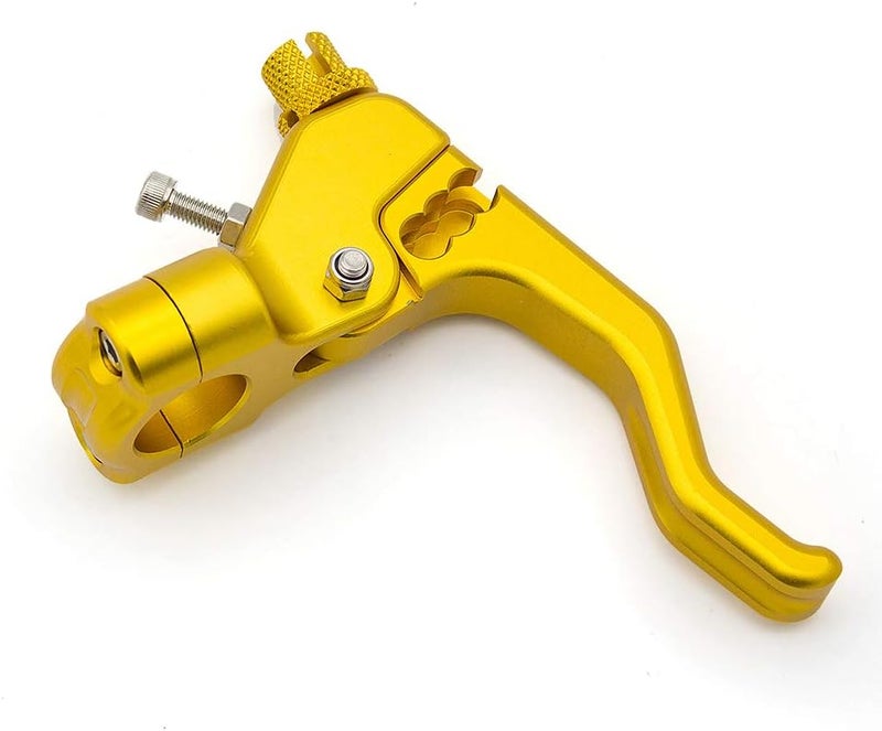 PROCNC Universal Performance Stunt Clutch Lever Fits YZF R25 R3 MT-25 MT-03,FZ-09 R6 GSX-R600/750 GSXR1000 GROM CBR250R CBR300R (gold) - Image 1