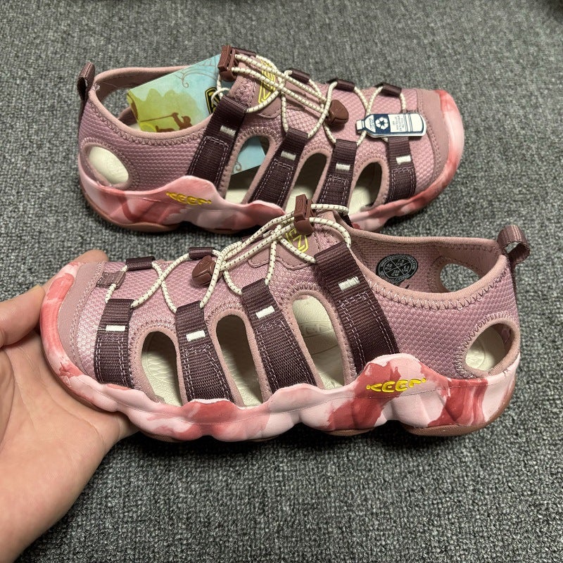 Summer Slikorn Keen 2Nd Generation Baotou Beach Sandals Elastband Fashionable Hole Shoes Couple'S Joker Shoes - Image 1