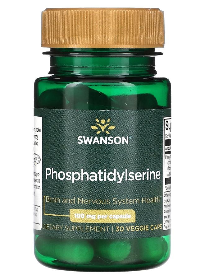 SWANSON Phosphatidylserine 100 mg 30 Veggie Caps - Image 1