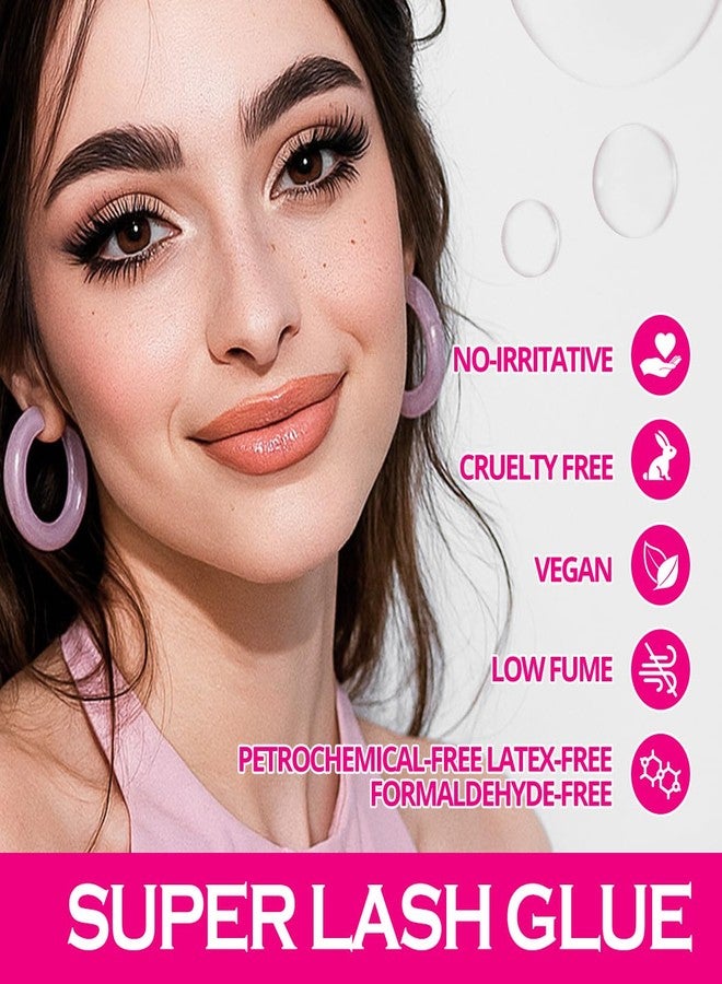 ARISON LASHES Eyelash Extension Color Glue 1 S Dry Waterproof Strong Bond for Eyelash Extensions Lash Adhesive for Lash Extensions 3-5 Weeks Retention(Purple-5ml) - Image 5