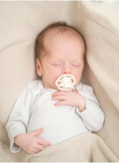nip Organic Cherry Newborn Baby Soother, Made Germany, Cherry Shape, Natural Latex Rubber, Eco-Friendly, Green And Brown ,0 Months+, Size 1 Pack Of 2  - Image 5