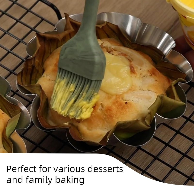 FAQQI 6 Pcs, Large 4.5 Inches Ensaymada Molder Filipino, Bibingka Molder Filipino, Torta Molder – Extra Large Round Cake Pan with Wave Edge for Traditional Filipino Desserts, Perfect for Ensaymada - Image 2