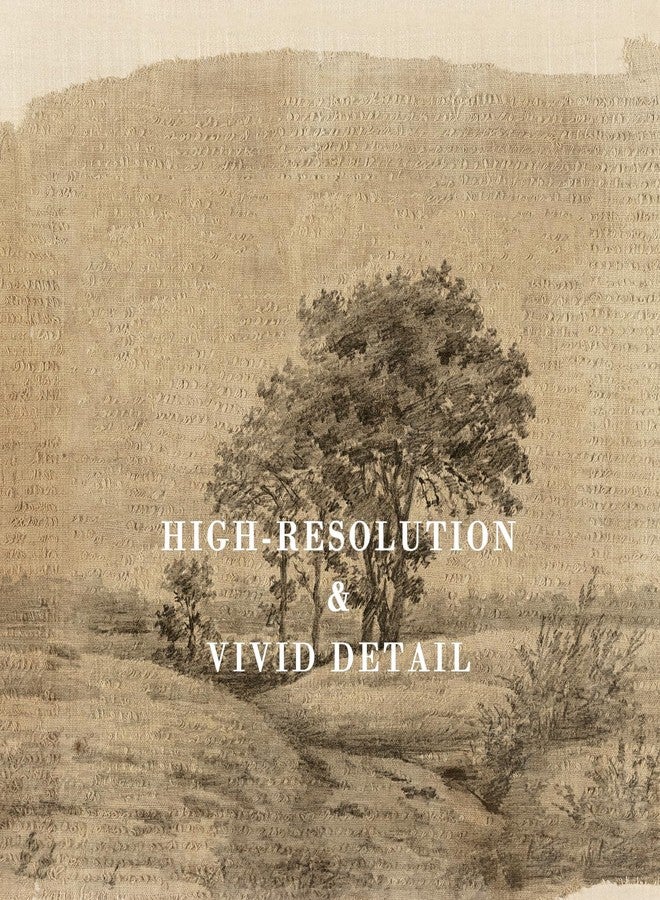 Kizbok Neutral Wall Art Decor Vintage Tree Sketch Canvas Prints Rustic Neutral Brown Tones Nature Drawing Oil Painting, Moody Antique Landscape Art Pictures for Bedroom, Farmhouse Wall Decor for Bathroom Home(8" x 10"-UNFRAMED) - Image 2