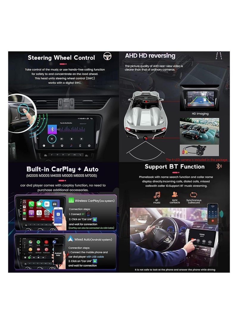 SHEZA STAR Android Car Stereo for Nissan Sunny 2014 2015 2016 2017 2018 2019 4GB RAM 64GB ROM 10 Inch Apple Carplay, MirrorLink WiFi BT, DSP IPS Touch Screen with AHD Camera Included - Image 3