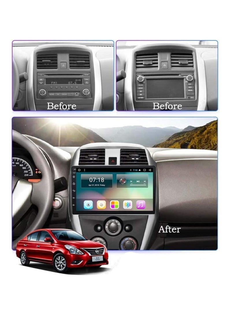 SHEZA STAR Android Car Stereo for Nissan Sunny 2014 2015 2016 2017 2018 2019 4GB RAM 64GB ROM 10 Inch Apple Carplay, MirrorLink WiFi BT, DSP IPS Touch Screen with AHD Camera Included - Image 2