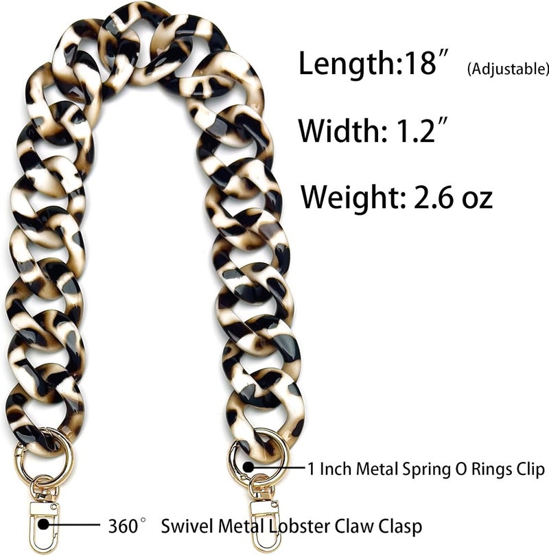AUMEY A piece of Acrylic Chain for Bag Resin chain Purse Chain bag handle bag strap Plastic Handles Replacement Handle Chain - Image 2