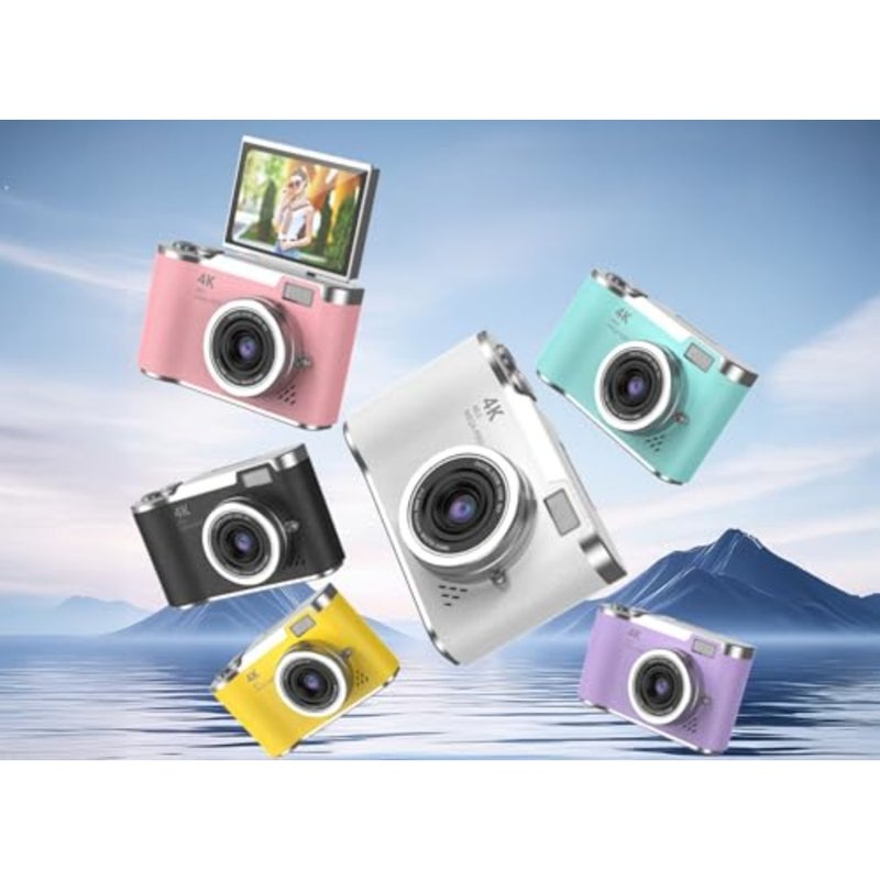 Digital Camera for Photography, 48MP 18X Digital Zoom Camera, with 2.4 Inch Flip Screen, Compact Travel Camera, for Beginner - Image 2