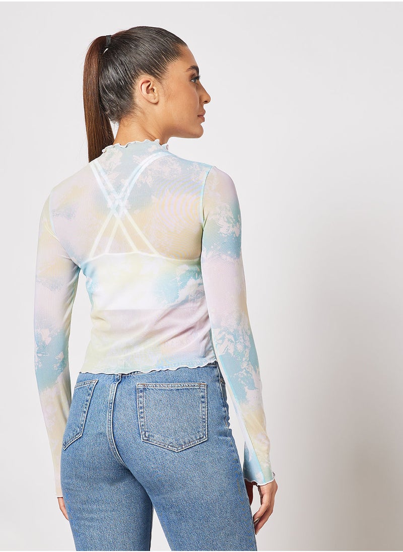 PUMA - Crystal Galaxy Printed Fitted T-Shirt - Image 1
