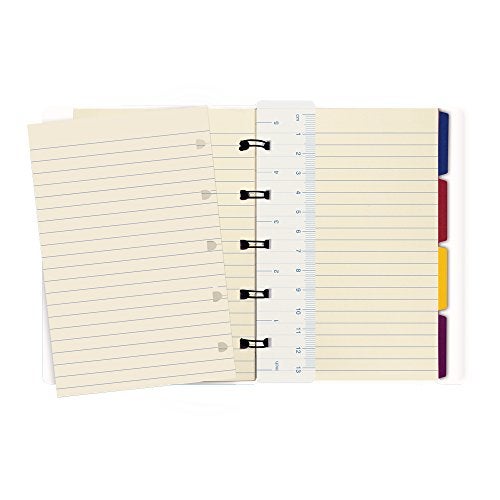 FILOFAX Refillable Impressions Notebook, Pocket Black and White - 112 Cream moveable pages - Index, pocket and page marker (B115046U) - Image 2