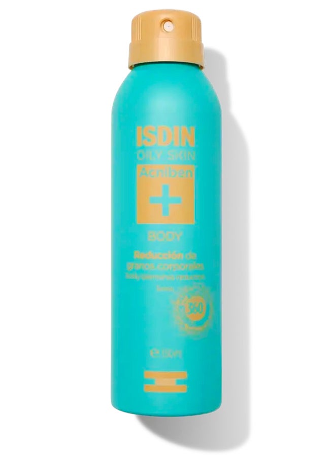 ISDIN Acniben Body Spray [150Ml] – 360-Degree Fast-Drying Spray With Salicylic Acid To Clear Acne On The Back, Shoulders, And Chest - Image 1