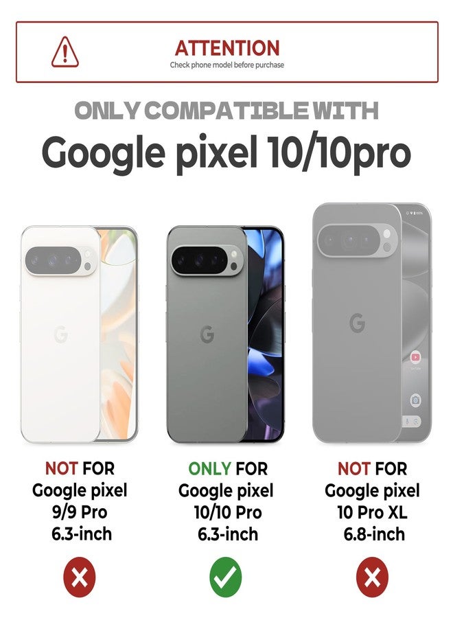 Dexnor for Google Pixel 10/10 Pro Case with Slide Camera Cover & 2 Front Frames & Built-in Screen Protector & Kickstand, Full-body Shockproof Protective Cover Rugged Bumper Cases,Army Green(2025) - Image 2
