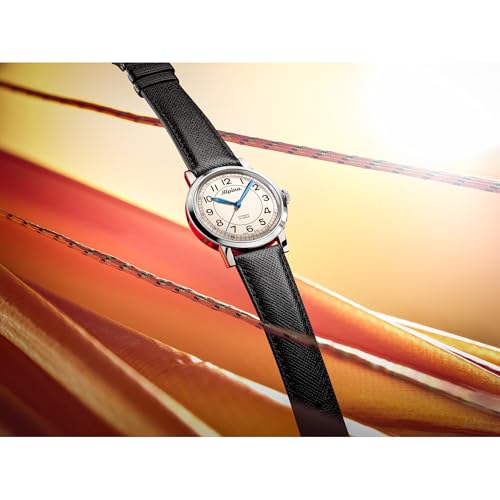 Alpina Men's Automatic Heritage Watch, Black Leather Strap, Beige Dial Style: AL-520BG3SH6 - Image 2