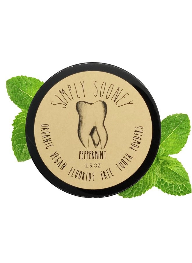 SIMPLY SOONEY Imply Sooney Vegan Mineral Tooth Powder I Organic Ingredients I Fluoride Free I Peppermint Flavor (Plastic Jar)  - Image 3