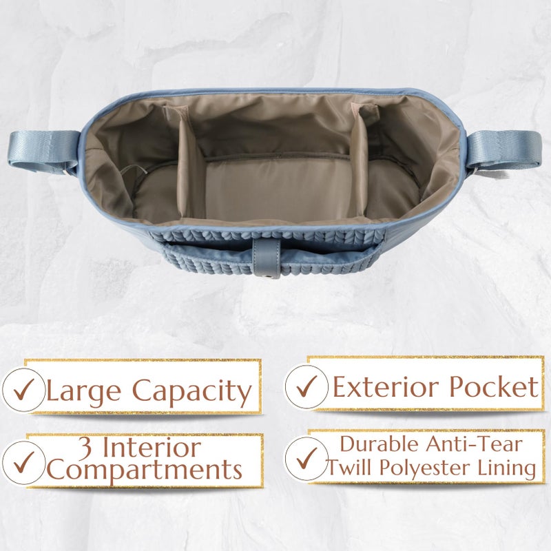SEWBOO Universal Baby Stroller Organizer,Diaper Caddy Organizer with Adjustable Straps to Fits Nearly Any Strollers - Image 4