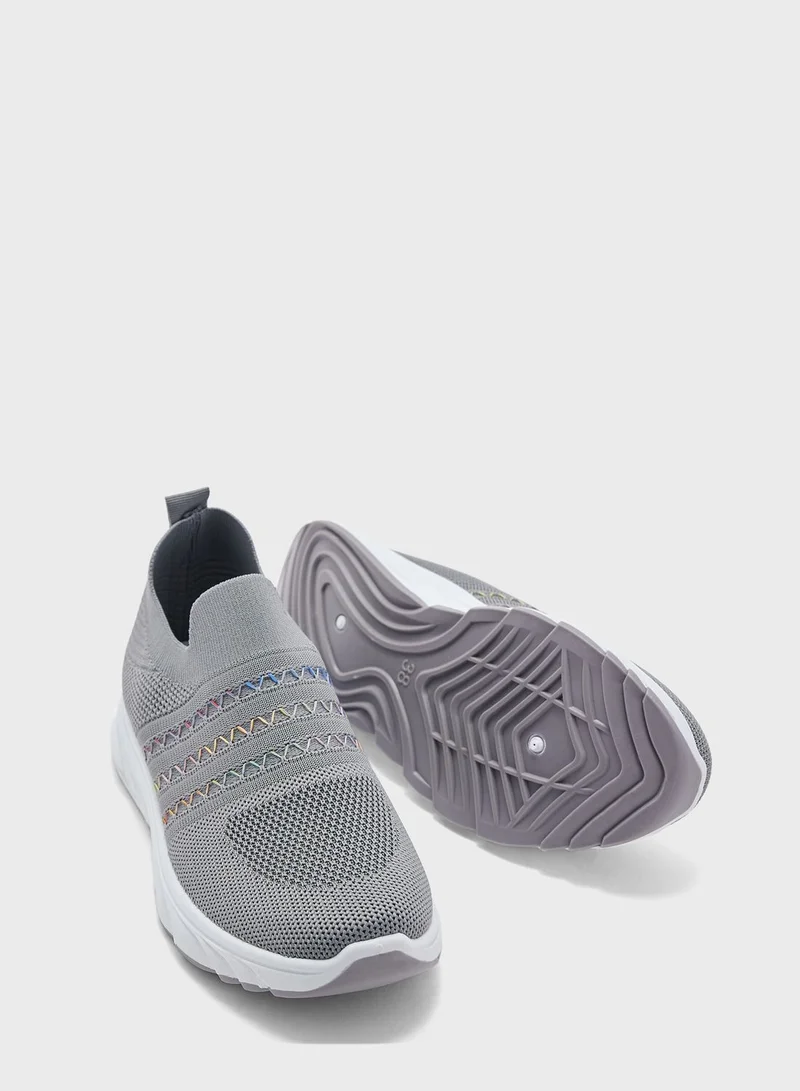 Ginger Zig Zag Detail Comfort Shoe