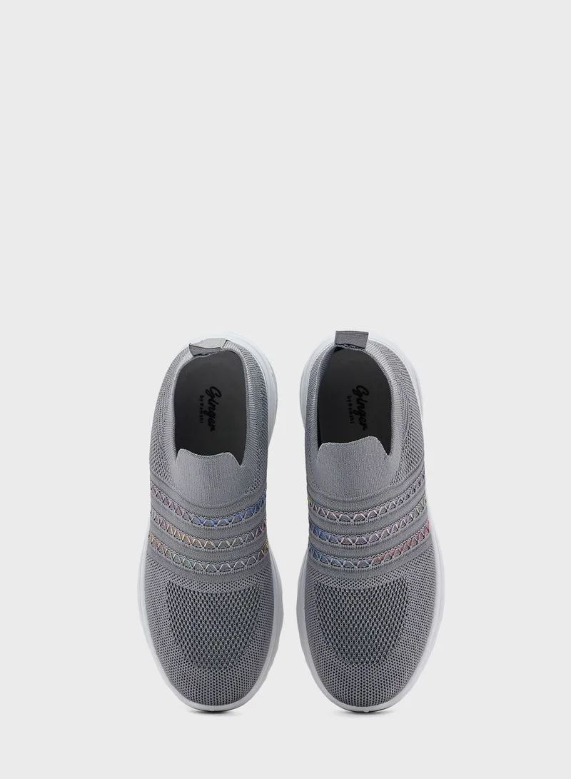Ginger Zig Zag Detail Comfort Shoe