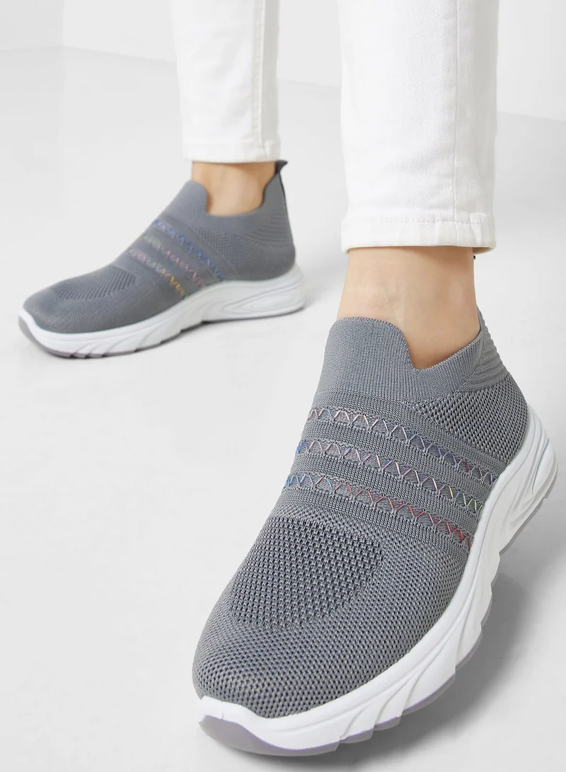 Ginger Zig Zag Detail Comfort Shoe