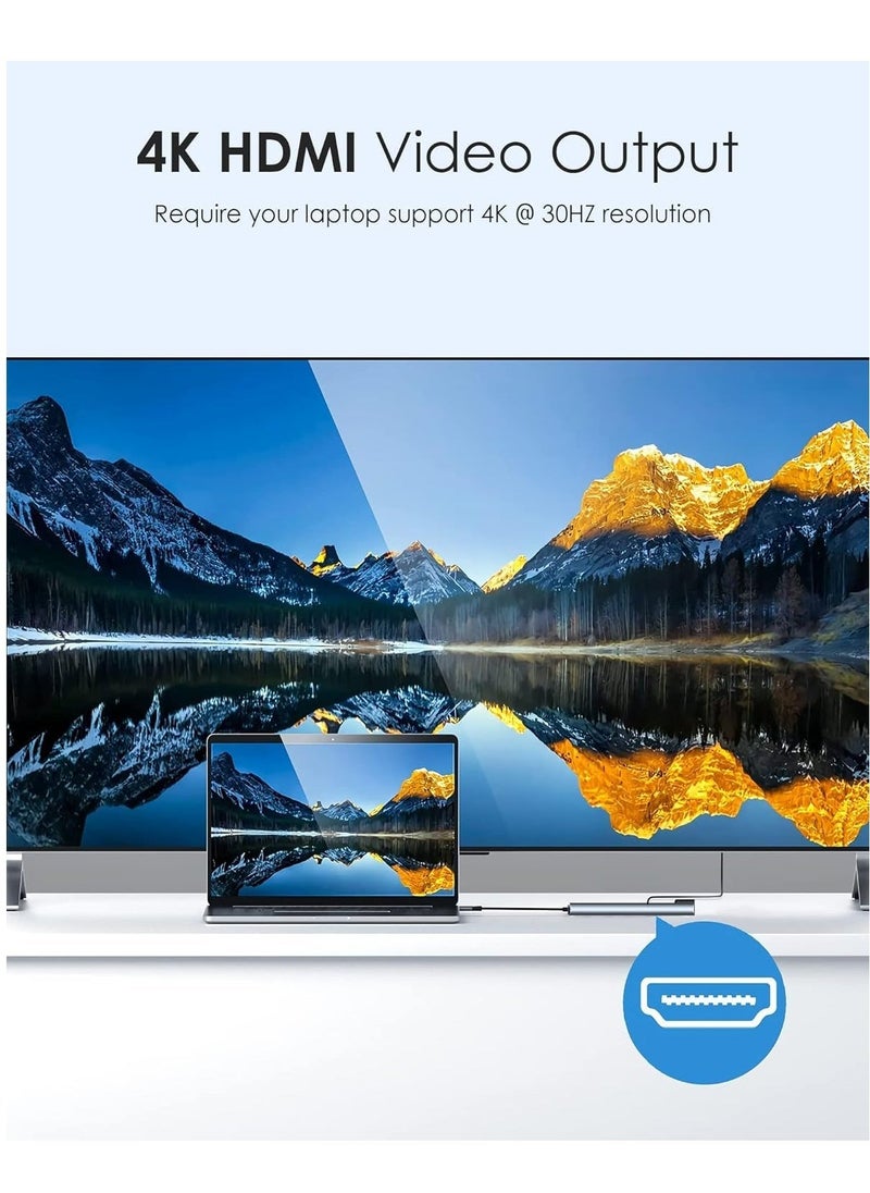 ELTRAZONE 8-in-1 USB C Docking Station - Multiport Adapter with 4K HDMI, Power Delivery & More - Image 5