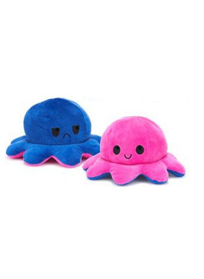 MAGIC VAULT 4 Pcs Reversible Plushie Octopus, Super hero,Double-Sided Flip Stuffed Animal Mood Plush,soft toy, Without Saying a Word, as A Gift for Kids & Adult or for Decoration (set 4)  - Image 2