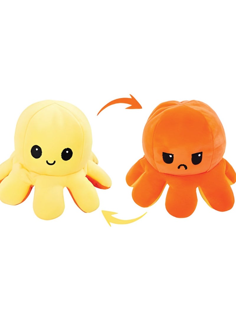 MAGIC VAULT 4 Pcs Reversible Plushie Octopus, Super hero,Double-Sided Flip Stuffed Animal Mood Plush,soft toy, Without Saying a Word, as A Gift for Kids & Adult or for Decoration (set 4)  - Image 4
