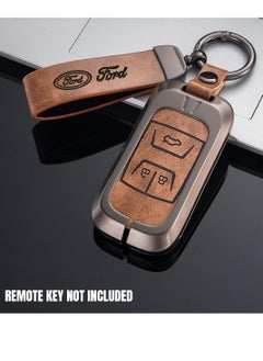 Ford Metal Ring PU Leather Strap Keychain Home Key Chain Car Keychain FORD Car Key Chain Super Finish 1Pcs  - Image 1