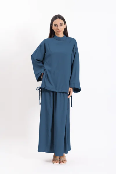 SHAPES DETAILED MAXI SKIRT SET