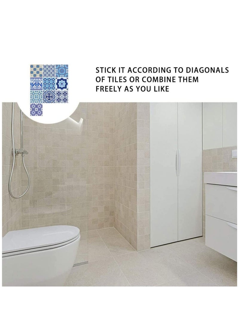 SYOSI 10pcs Adhesive Wallpaper Traditional Tile Stickers Backsplash Peel and Stick Waterproof Wall Stickers Removable Decals Kitchen Bathroom Decor - Image 4