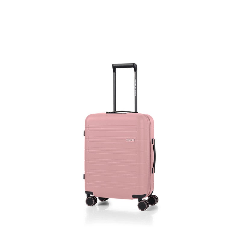 Novastream Suitcase V2, Cabin Size 55 Cm / 20 Inch, 4 Spinner Wheels, Hard Top, Polycarbonate, Vintage Pink|Divider Pad|Expandable|100% Rpet Recycled Plastic|Tsa Lock|Aluminum Handle - 3 Years International Warranty