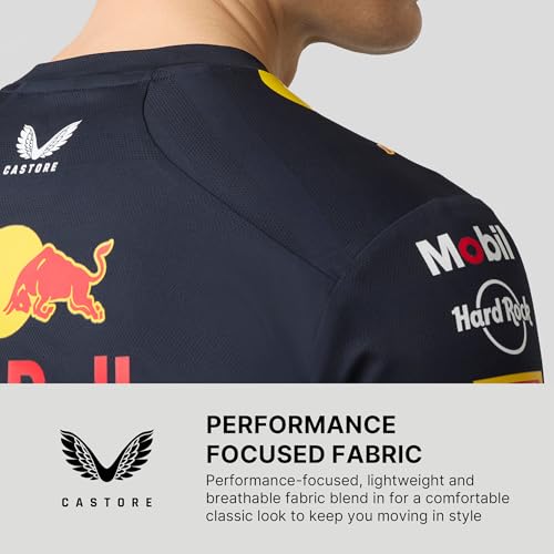 Castore Red Bull Racing F1 Team Men's Set Up T-Shirt - Night Sky Blue – Official 2025/26 Formula 1 Team Kit | Premium Motorsport Apparel | F1 Merchandise - Image 5