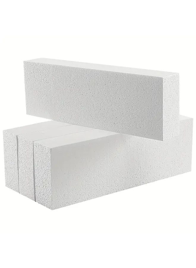 Large White Foam Blocks 4Pcs 12x4x2 Inches For Art Sculptures And Floral Arrangements - Image 1