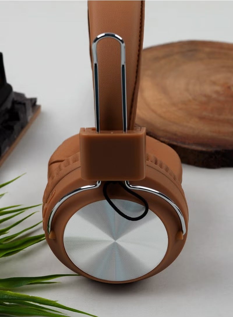 SODO Sodo Sd-1001 Bluetooth Wired/Wireless W/Headphone Aux Tf Card Fm Support Brown  - Image 3
