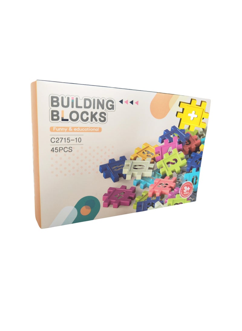 STEM Educational Building Blocks for Kids -  Safe & Colorful Construction Toy, Perfect Gift for Ages 3+ (Travel-Friendly) - Image 1