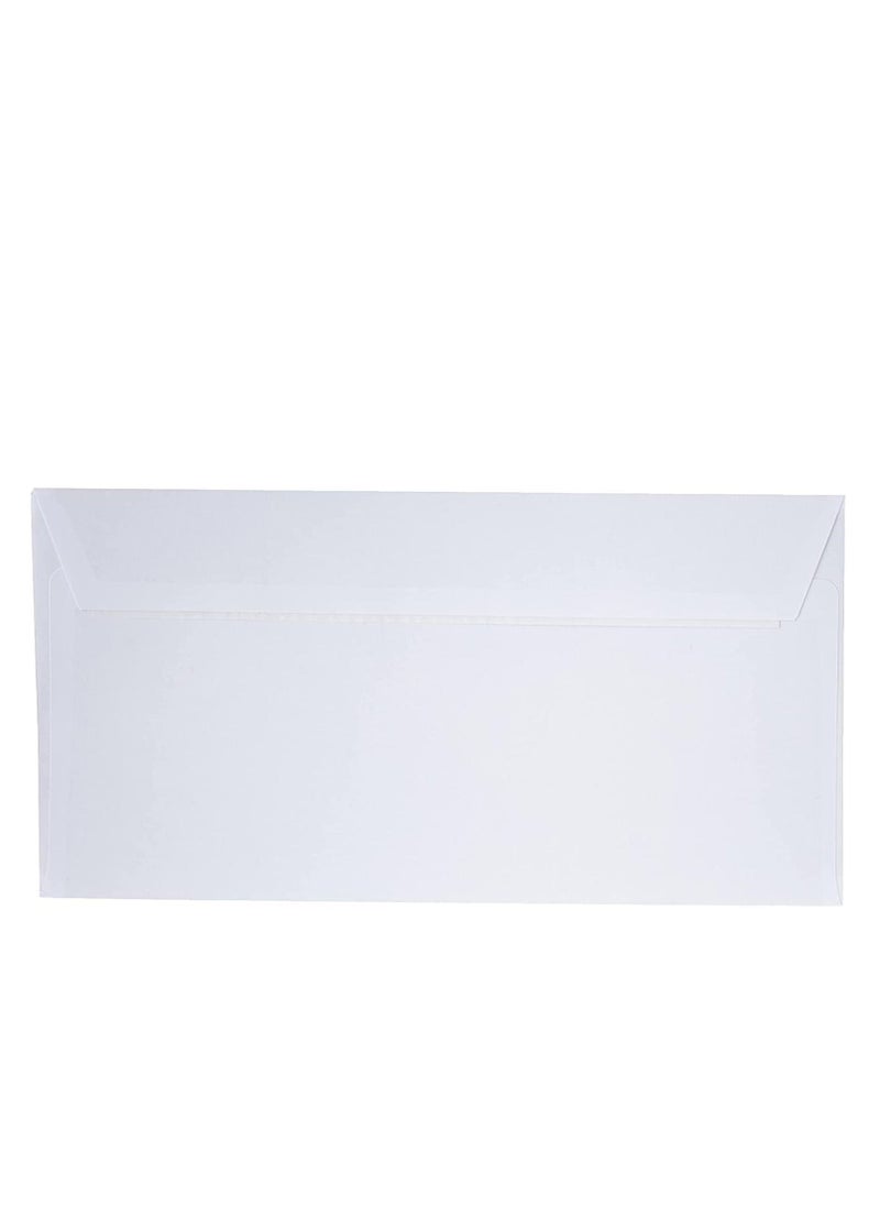 Maxi Maxi White Envelopes 80Gsm 9" X 4inches Peel & Seal In A pack Of 50Pc, MXWHITE  - Image 3