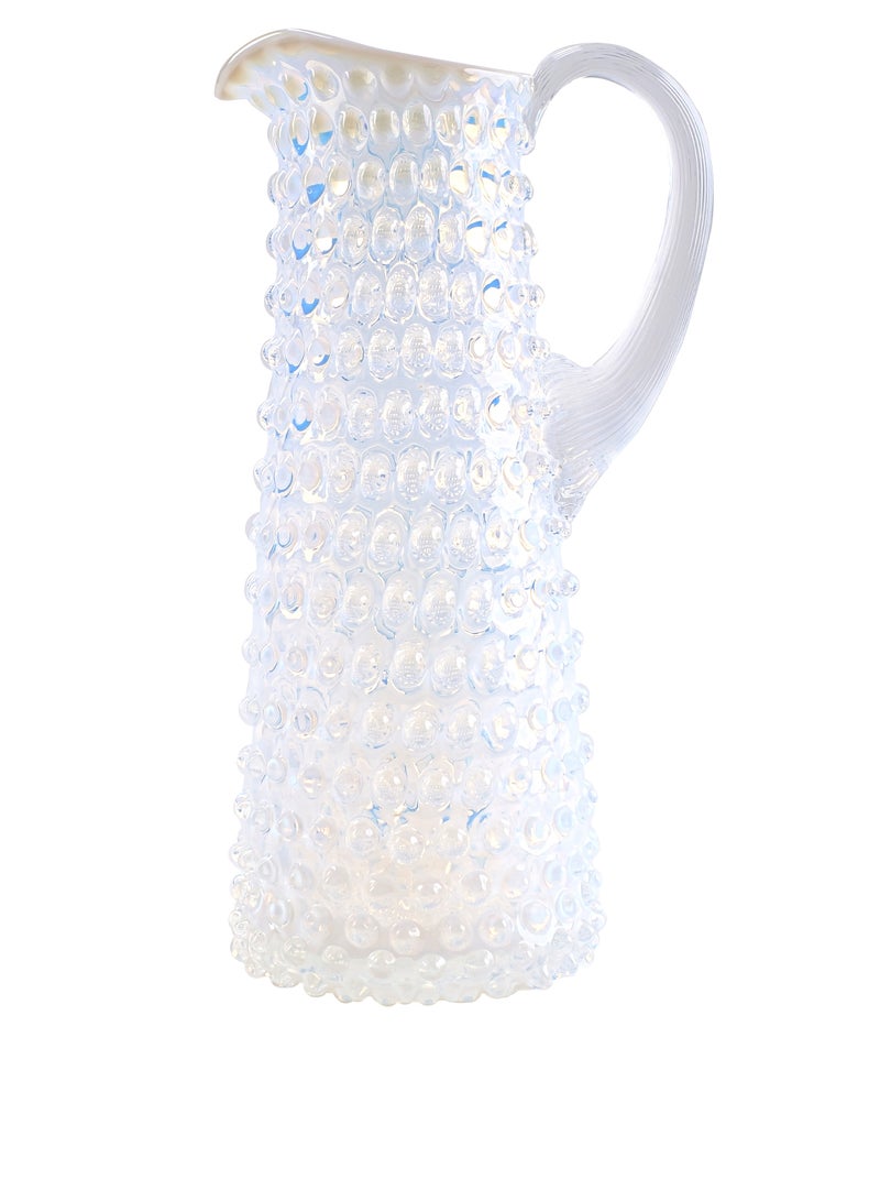 Anna Von Lipa Opaline Eiffel Hobnail Jug/Vase 1l Creamy 