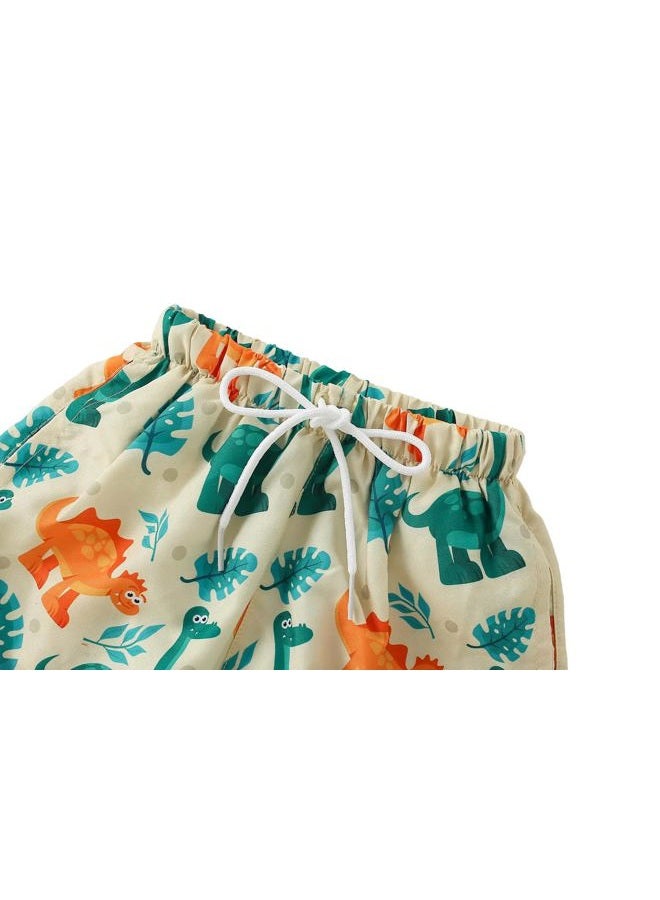 YAGATA Boys Swim Trunks Toddler Broad Swim Shorts Quick Dry Kids Swim Bathing Suit Boys Swim Set, Dinosaurs a, 2-3 Years - Image 4